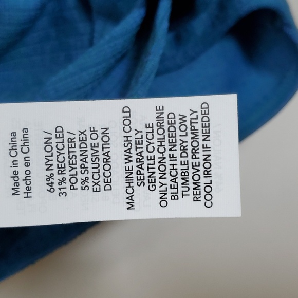 JoyLab Women's Wear 2 Ways Long Sleeve Crop Top ~ Lagoon - Picture 16 of 16